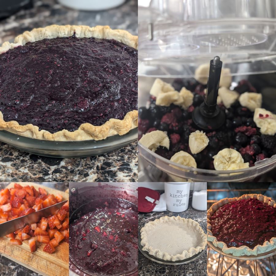 Bee’s Banana Berry Pie