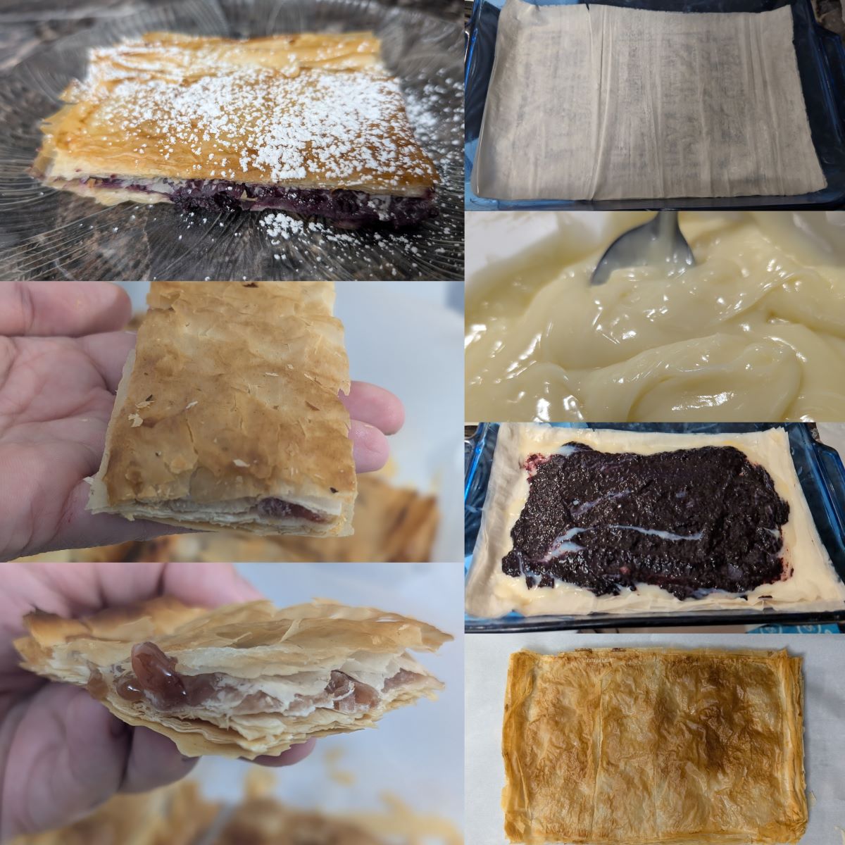 (Phyllo Pastry) Oven Strudel with Vanilla Butter Cream and Jam Filling – Kid Approved Mock Toaster Strudel